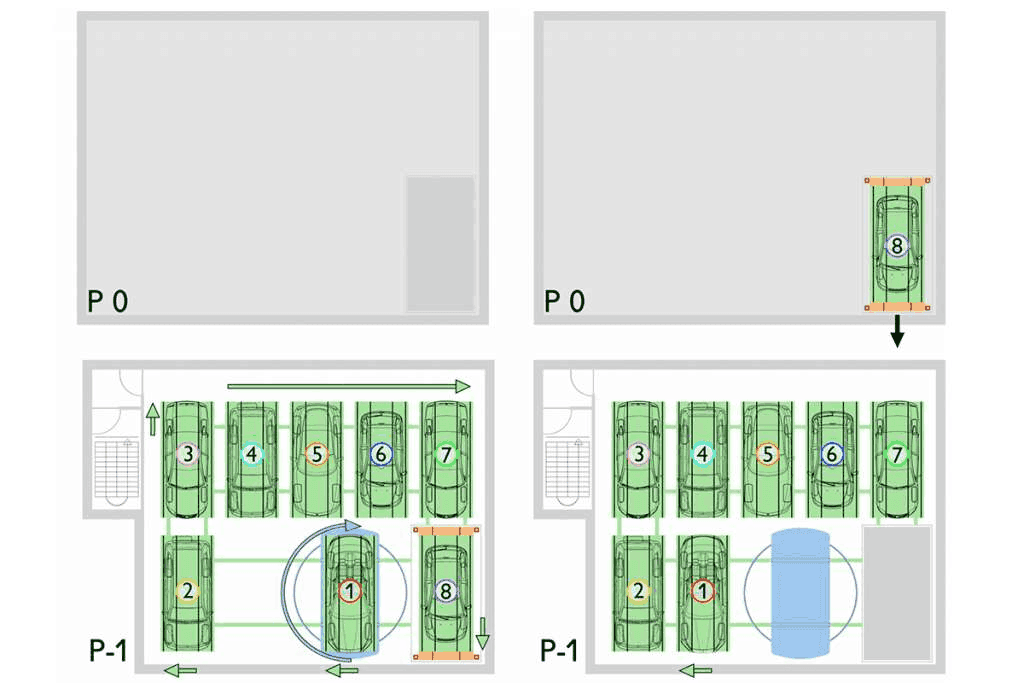 Esquema técnico PUZZLE PARK configuración alternativa